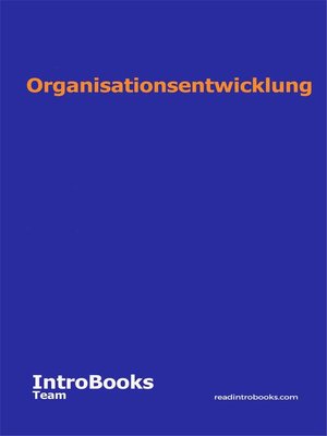 cover image of Organisationsentwicklung